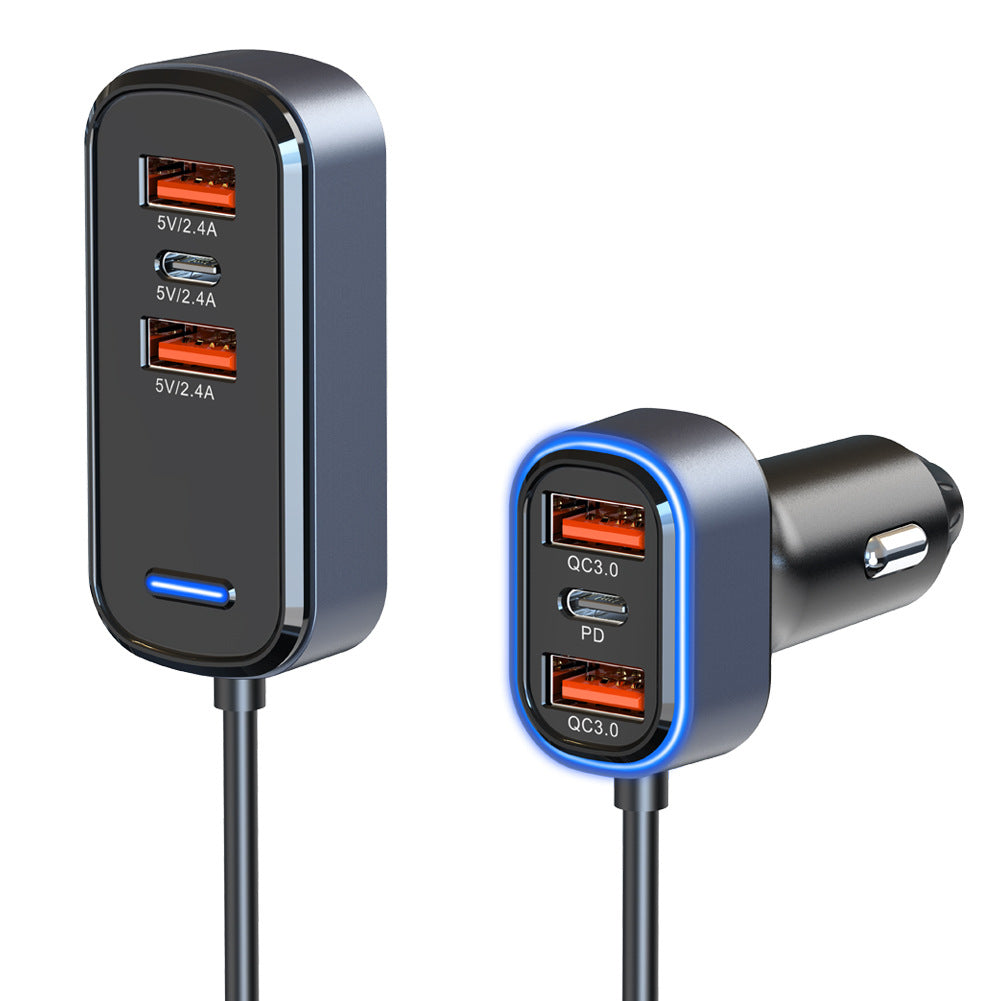 Caricatore da auto USB-C a 4 porte